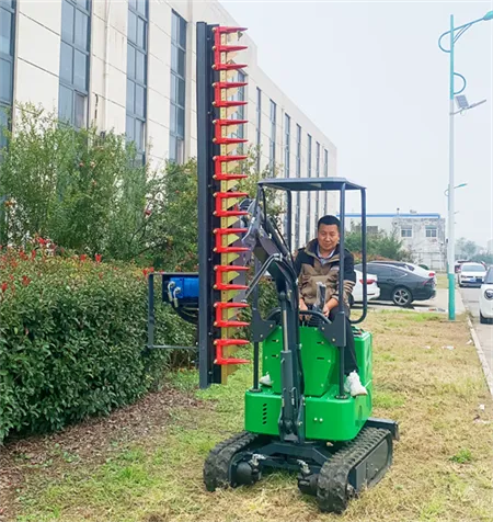 Electric Excavator With Hedge Cutter factory
